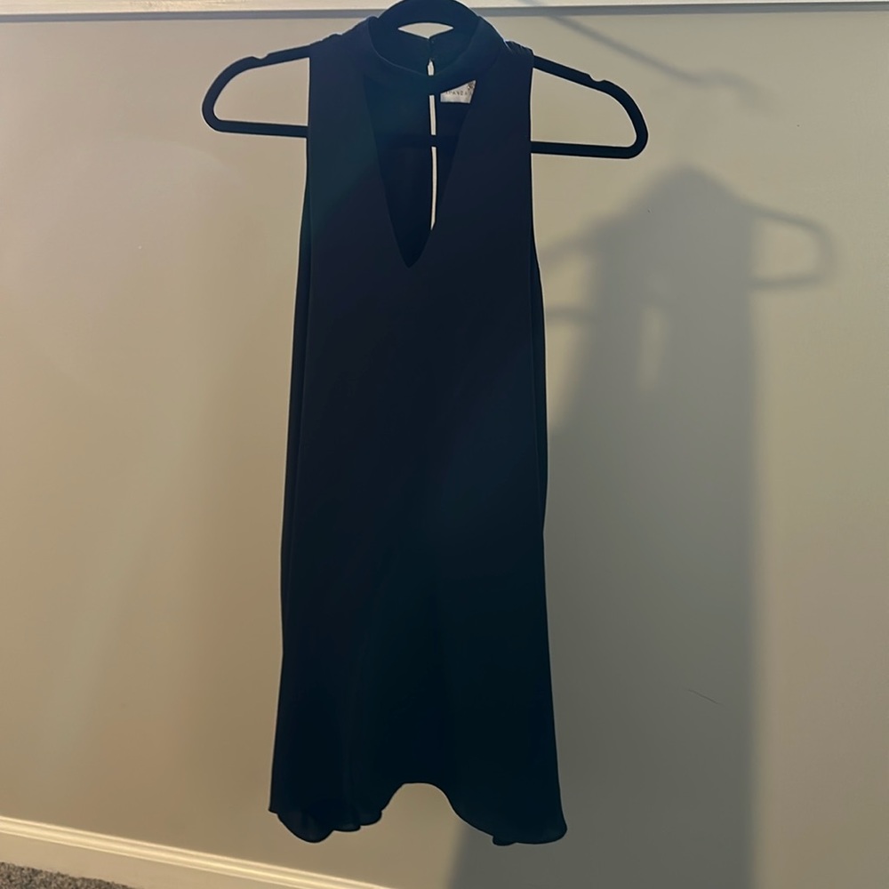 Amanda Uprichard Black Halter Dress